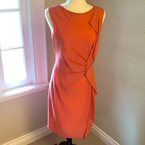 Escada peach sheath dress